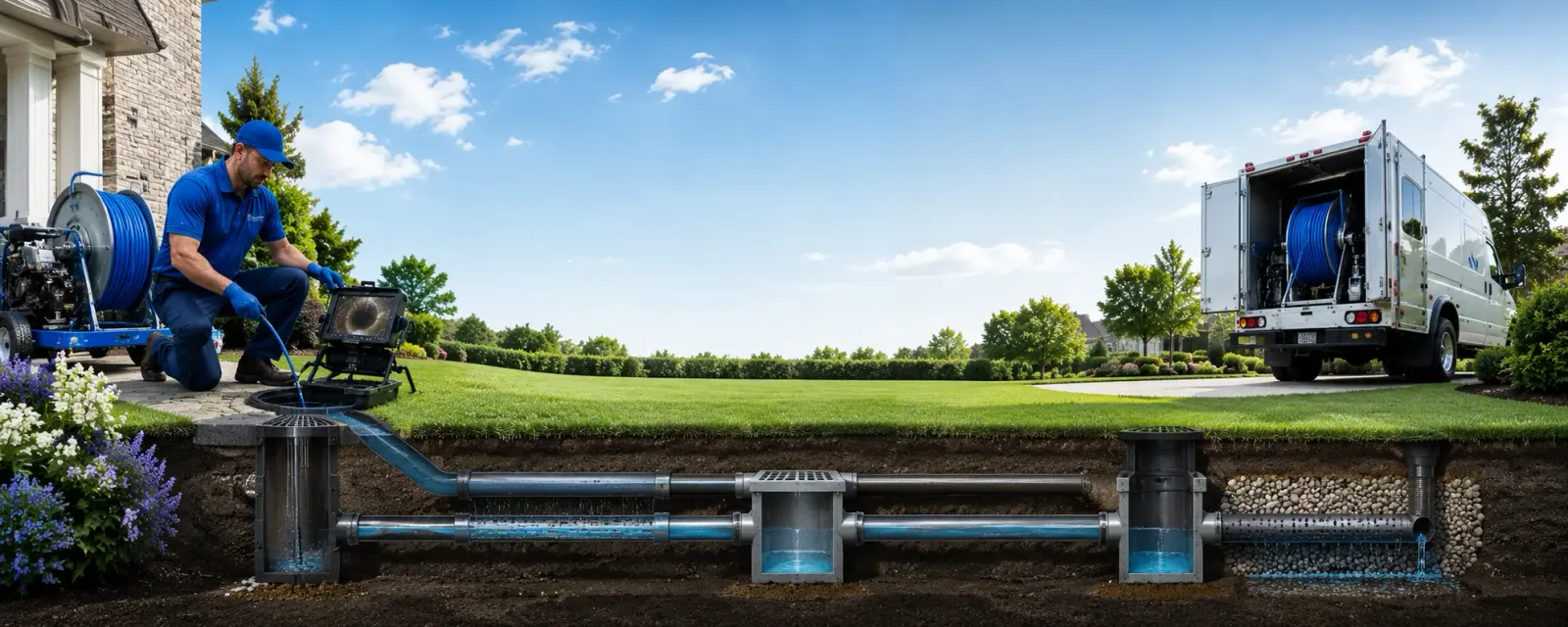 Outdoor drain cleaning information for Latimer, IA